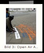 Bild 3: Open Air Aktionen 2016
Strassenmalerei U/S Barmbek Flche vor dem Globetrotter und am Ausgang U Hamburger Strae (Rampe zur Hamburger Meile)