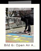 Bild 6: Open Air Aktionen 2016
Strassenmalerei U/S Barmbek Flche vor dem Globetrotter und am Ausgang U Hamburger Strae (Rampe zur Hamburger Meile)