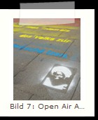 Bild 7: Open Air Aktionen 2016
Strassenmalerei U/S Barmbek Flche vor dem Globetrotter und am Ausgang U Hamburger Strae (Rampe zur Hamburger Meile)